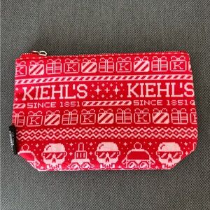 Kiehl’s NWOT Festive Red Pouch